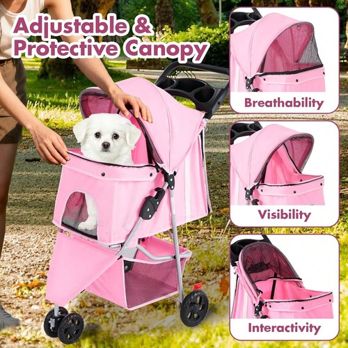 Wheel pet stroller - wheel, foldable